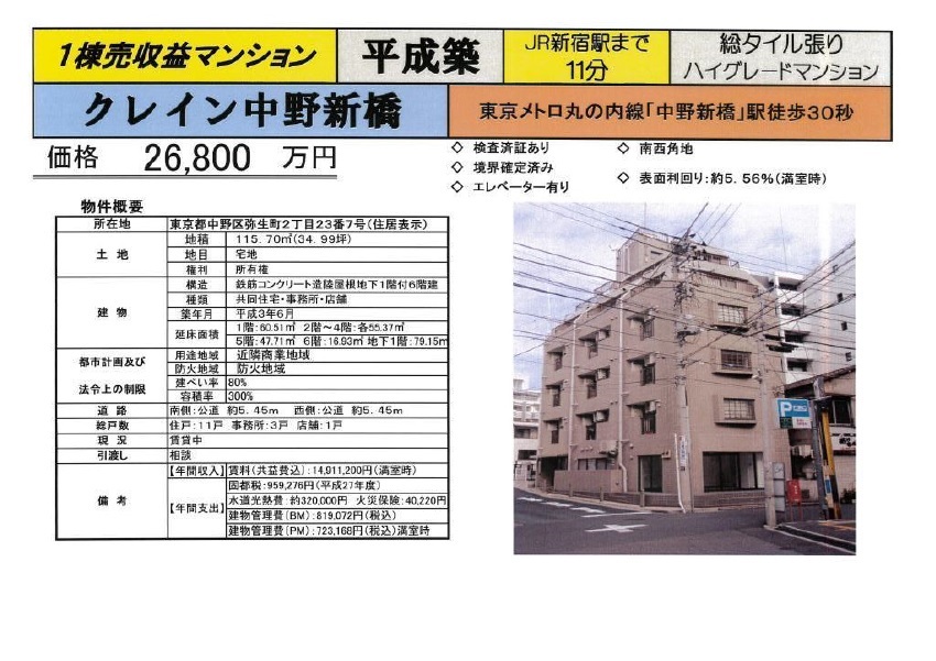 収益物件情報